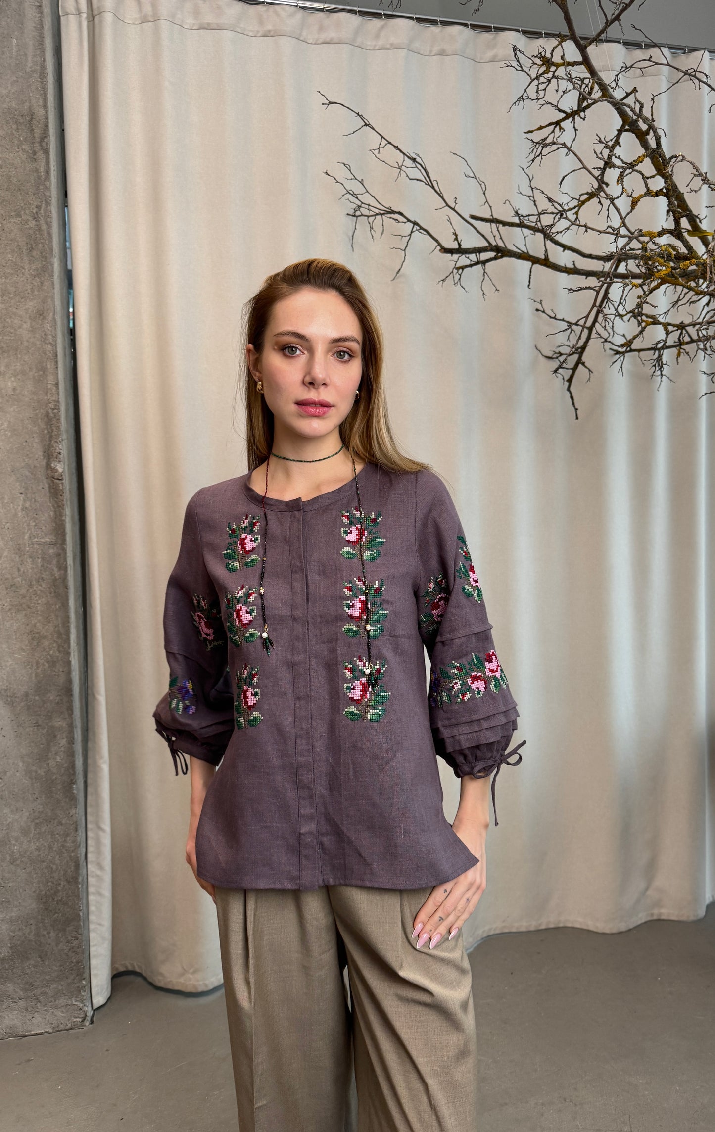 Blouse "Pavla" lavender