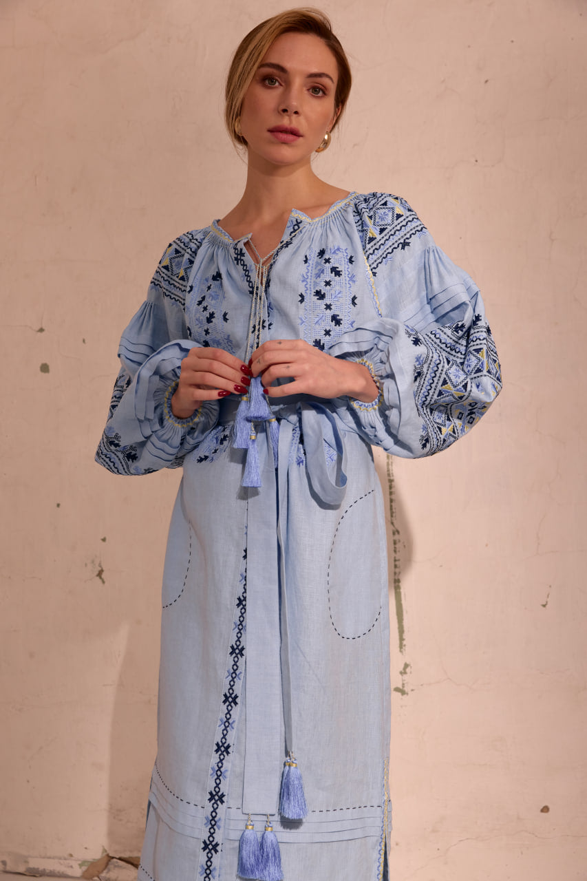 Dress "Solomia" blue